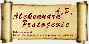 Aleksandra Prstojević vizit kartica